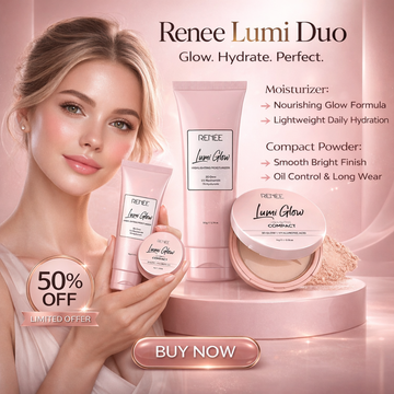 RENEE Lumi Glow Duo | Highlighting Moisturizer + Highlighting Compact | Blurs Pores + Deep Hydration + Smooth Finish