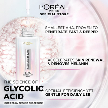 L’Oréal Paris Glycolic Bright Serum | Fades Dark Spots | Evens & Brightens Skin